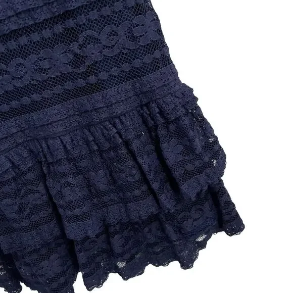 Parker Alanis Dress Size 0 Navy Blue Lace New - Picture 10 of 12